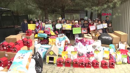 Bursa Minik Öğrenciler Sahipsiz Hayvanlar İçin Bağış Yaptı