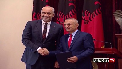 Report TV - Meta: S'ka fuqi që më shantazhon! Rama: Do i ketë vjedhur kodin 'Doktoresha e Shkencave'