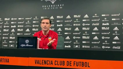Marcelino sobre su futuro al frente del Valencia CF