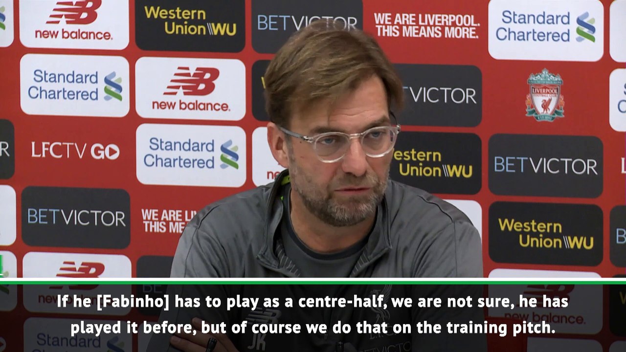 Klopp confident in Fabinho to play in defence