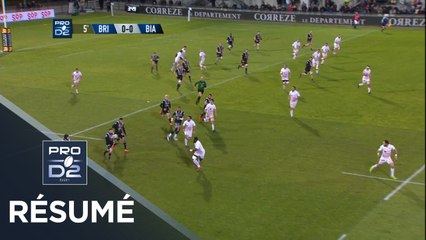 PRO D2 - Résumé Brive- Biarritz: 36-26 - J17 - Saison 2018/2019