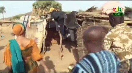 RTB/Visite de la Ministre de la Femme aux déplacés