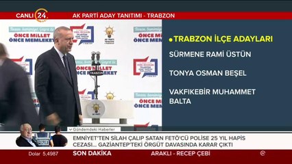 Cumhur İttifakı'nın Çarşıbaşı Belediye Başkan Adayı