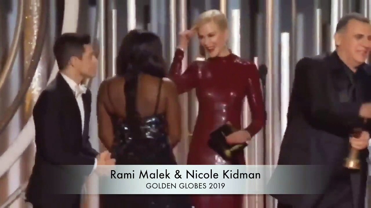 Rami Malek Responds to Awkward Nicole Kidman Moment at Golden Globes 2019