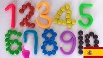 Spanish Number 1234567890 Color Play-Doh Toy Soda