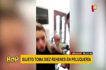 Uruguay: sujeto se atrincheró con más de 10 personas en una peluquería de Montevideo