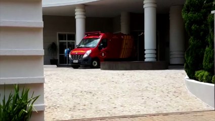 Vítima é socorrida pelo Siate na região central