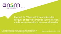 Rapport de l’Observatoire européen des drogues et des toxicomanies (OEDT) sur l’utilisation médicale du cannabis et des cannabinoïdes