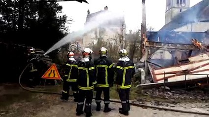 Incendie Vanvey intervention pompiers