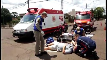 Motociclista fica ferido em colisão de trânsito no Parque São Paulo