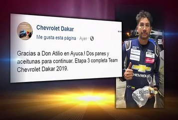 Piloto ecuatoriano agradeció noble gesto de peruano en el Dakar 2019
