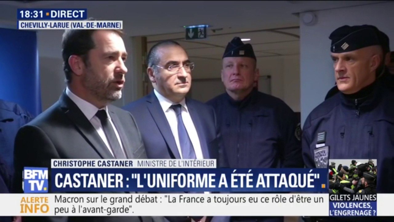 Christophe Castaner aux CRS : "Je sais la difficulté de votre mission, de votre engagement constant"