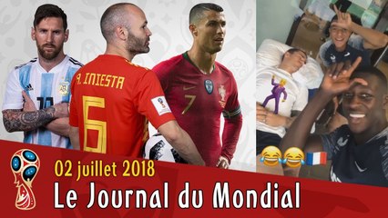 L'ESPAGNE éliminée, GRIEZMANN se fait chambrer, INIESTA à la RETRAITE, MESSI et RONALDO aussi ?