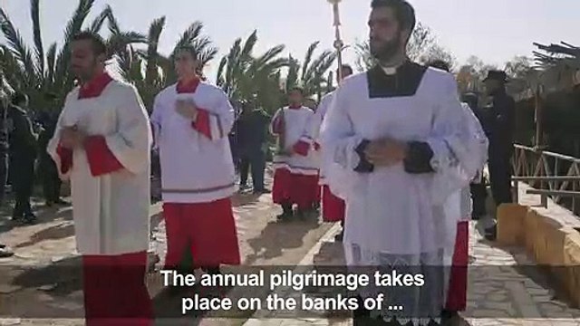 Catholic Christians mark Jesus' baptism at historic Jordan River