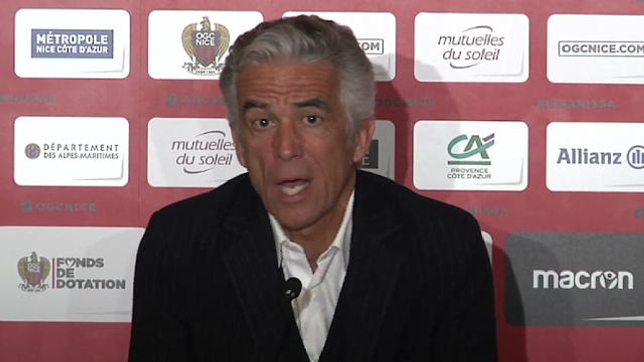Nice - Rivière : "Il n'y a pas de crise à l'OGC Nice"