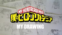 Drawing Fight My Hero Academia - Izuku Midoriya vs Todoroki Shoto