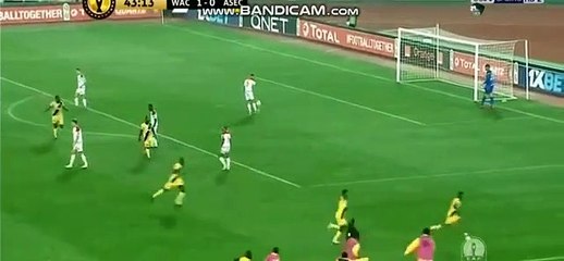 شاهد أسيك ميموزا يسجل هدف عالمي في مرمى الوداد الرياضي