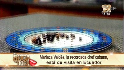 Mariaca Valdés. la recordada chef cubana, está de visita en Ecuador
