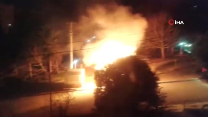 Kopan Elektrik Kablosu Ağacı Alev Alev Yaktı