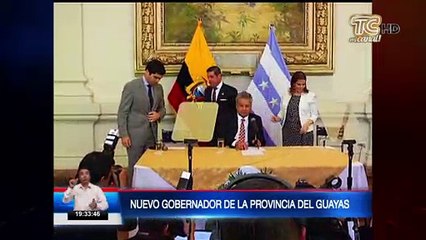 Raúl Ledesma asumió la Gobernación del Guayas