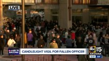 Candlelight vigil held for fallen Salt River Police officer