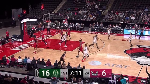 Shevon Thompson goes up to get it and finishes the oop