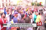 Canciller descartó que el Gobierno esté detrás de protesta en embajada venezolana