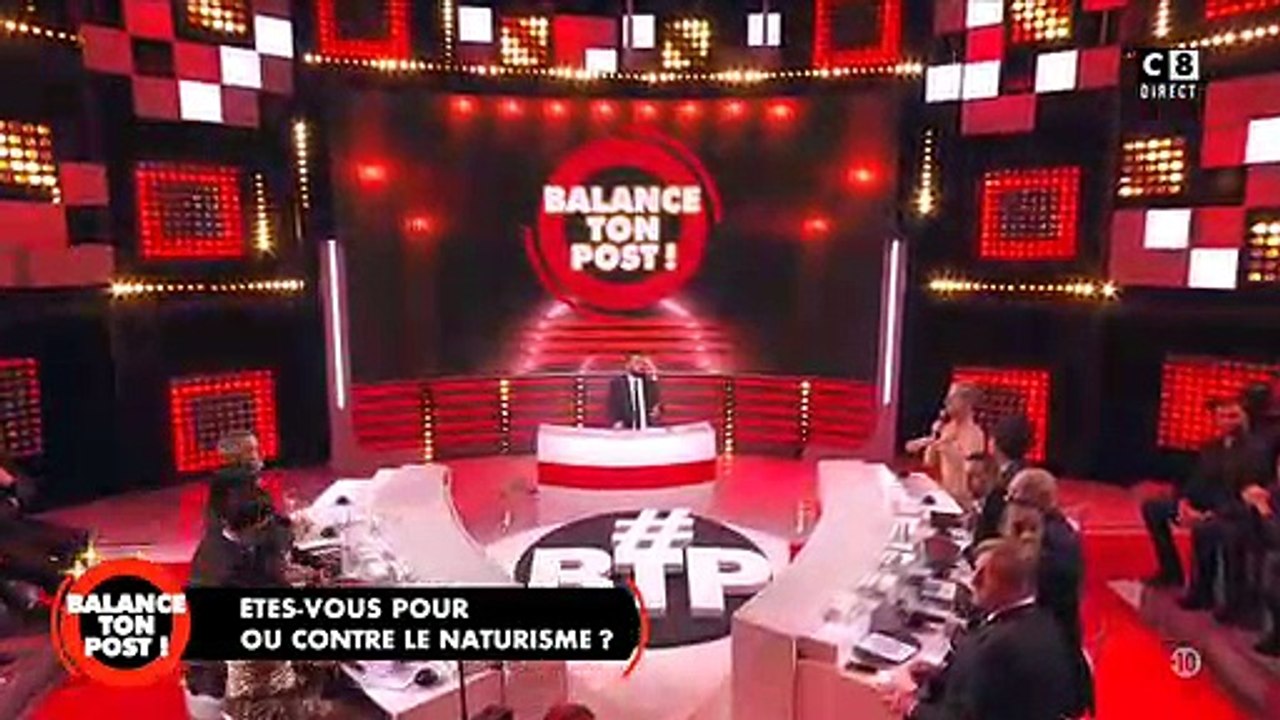 Le grand retour des naturistes, hier soir, en direct sur le plateau de "Balance ton post" chez Cyril Hanouna sur C8