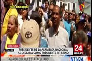 Venezuela: Parlamento pide ayuda militar, civil y extranjera para tomar el control