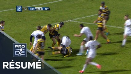 PRO D2 - Résumé Mont-de-Marsan-Nevers: 34-11 - J17 - Saison 2018/2019