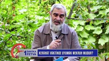 905) Kerahat vaktinde uyumak mekruh mudur? / Birfetva