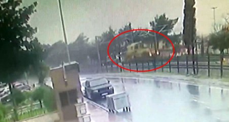 Florya'da Tren Hattındaki Kaza Anbean Kamerada