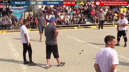 International de Nyons 2018 : Demi-finale BONETTO vs MALLET