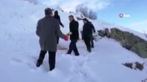 Kars'ta Yaban Hayvanları İçin Doğaya Yem Bırakıldı