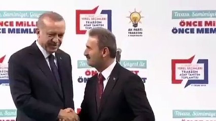 MHP'li Refik Kurukız, bozkurt işareti yapmak için Erdoğan'dan izin istedi