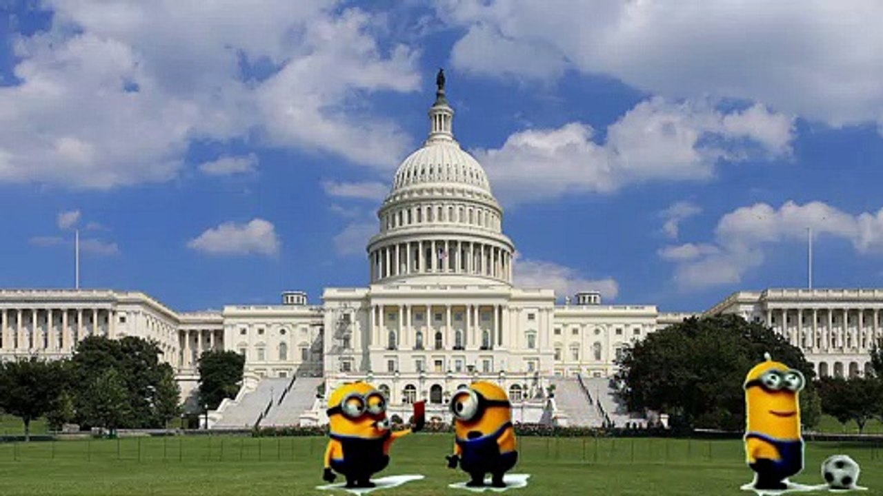 Minions Banana playing soccer