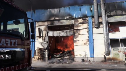 Mobilya atölyesinde yangın - KAYSERİ