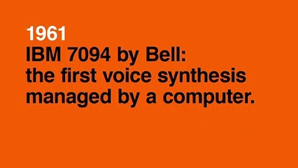 The evolution of artificial voices from 1939 to today