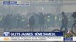 Gilets jaunes: premières tensions entre forces de l'ordre et manifestants aux abords des Champs-Élysées