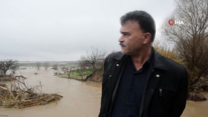 Şiddetli yağış sonrası tarım arazileri sular altında kaldı