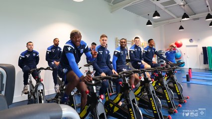 Décrassage après la victoire à Ajaccio