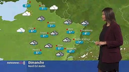 La météo du dimanche 13 janvier