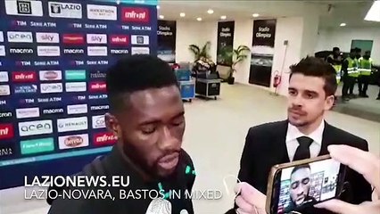LAZIO-NOVARA, BASTOS IN MIXED ZONE