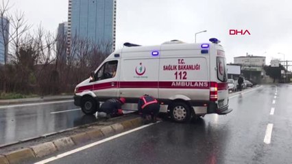 İstanbul- Yaralılara Ulaşamayan Ambulansa İtfaiyeden Takozlu Yardım