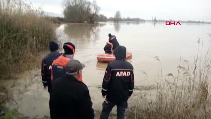 Bursa Sel Sularında Mahsur Kalan Köylü ve Koyunları, Afad Kurtardı