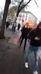 Gilets jaunes contre forces de l'ordre, Strasbourg, samedi 12 janvier 2019, quai Saint-Jean