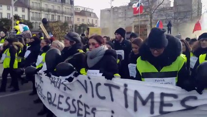 Le début du cortège à Valence