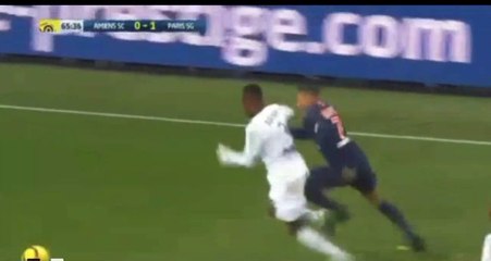 Adenon Red Card - Amiens vs PSG 0-1   12.01.2019 (HD)