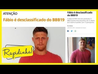 BBB19: "Inadequado!" POR QUE FÁBIO FOI DESCLASSIFICADO ANTES DO PROGRAMA COMEÇAR?
