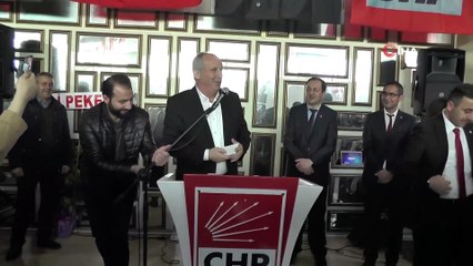 Muharrem İnce, Ereğli'de CHP belediye başkan adayı ile birlikte seçim çalışmasına katıldı